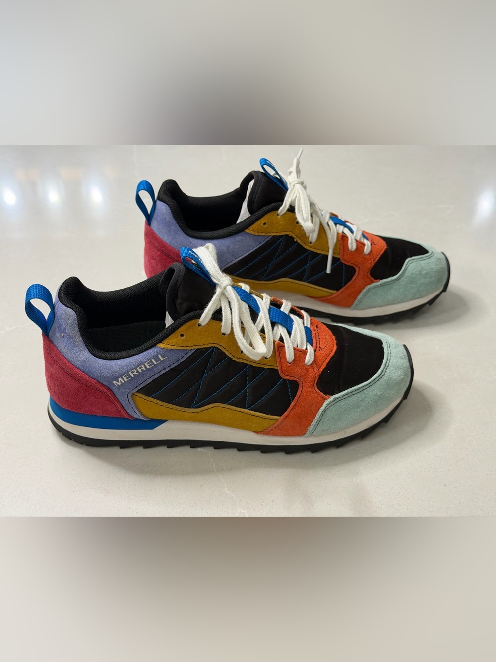 Merrell Alpine Colorblock Retro Suede Sneakers Women's Size 8